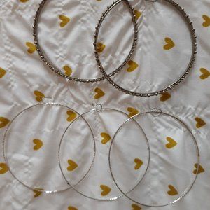 Set of 5 Silver Bangles